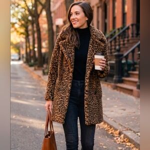 Bernardo Leopard Print Women's Coat